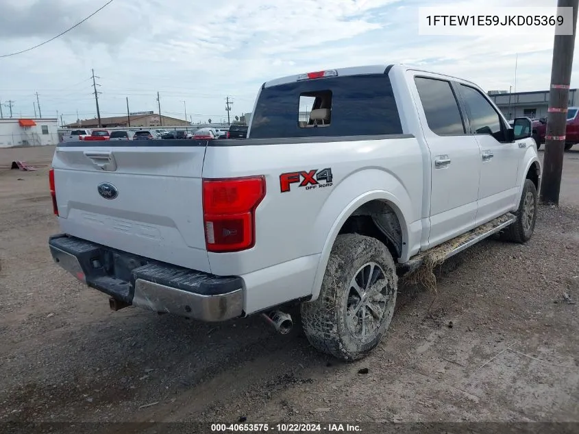 2018 Ford F-150 Lariat VIN: 1FTEW1E59JKD05369 Lot: 40653575