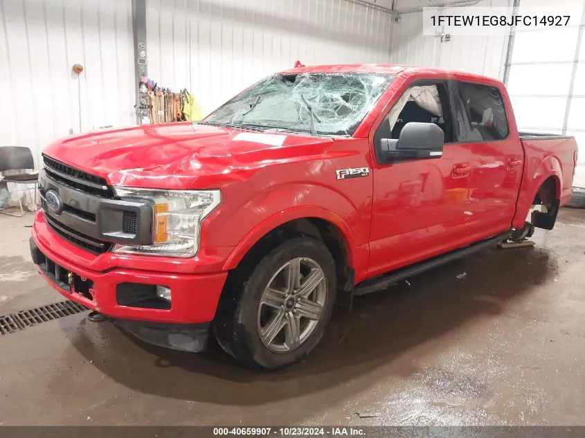 2018 Ford F-150 Xlt VIN: 1FTEW1EG8JFC14927 Lot: 40659907