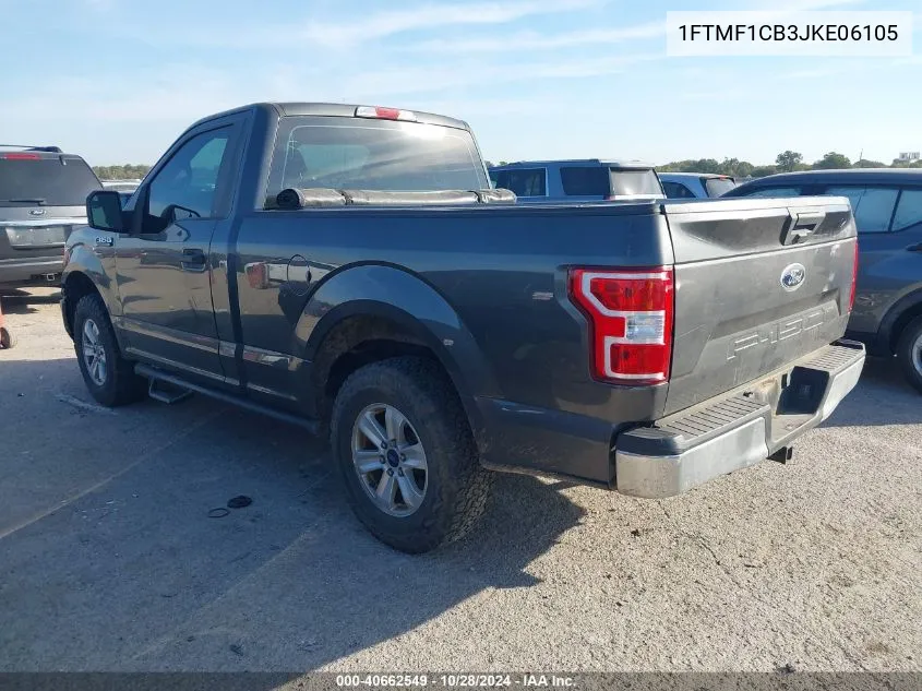 2018 Ford F-150 Xl VIN: 1FTMF1CB3JKE06105 Lot: 40662549