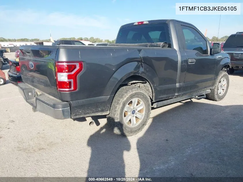 2018 Ford F-150 Xl VIN: 1FTMF1CB3JKE06105 Lot: 40662549