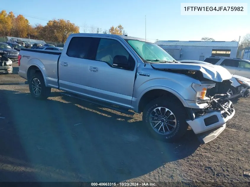 2018 Ford F-150 Xlt VIN: 1FTFW1EG4JFA75982 Lot: 40663315