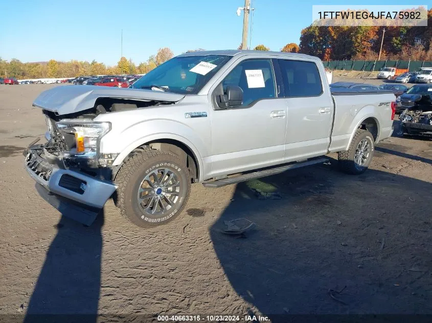 2018 Ford F-150 Xlt VIN: 1FTFW1EG4JFA75982 Lot: 40663315