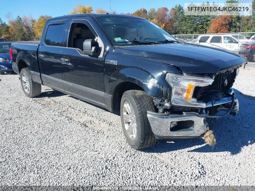 2018 Ford F-150 Xlt VIN: 1FTFW1EG4JKC46219 Lot: 40665118