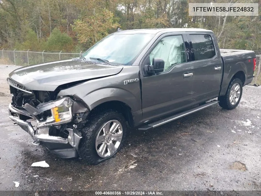 2018 Ford F-150 Xlt VIN: 1FTEW1E58JFE24832 Lot: 40680356