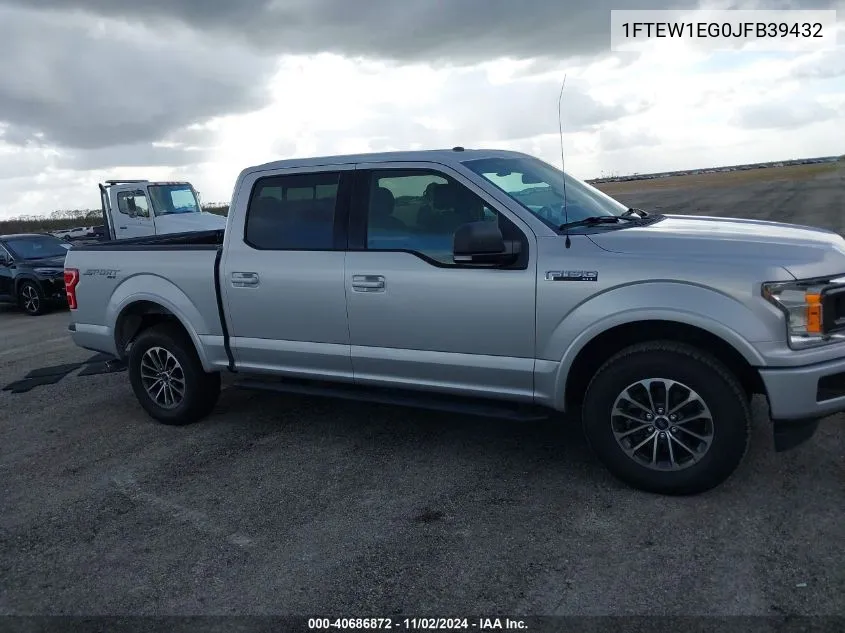 2018 Ford F-150 Xlt VIN: 1FTEW1EG0JFB39432 Lot: 40686872