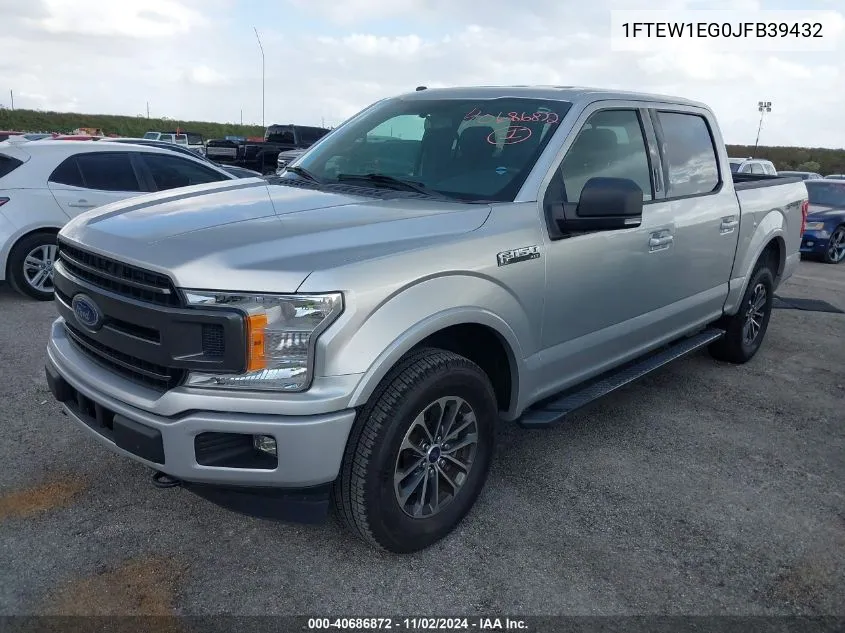 2018 Ford F-150 Xlt VIN: 1FTEW1EG0JFB39432 Lot: 40686872