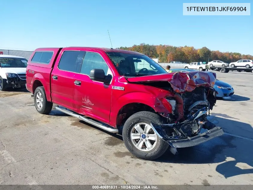 2018 Ford F-150 Xlt VIN: 1FTEW1EB1JKF69904 Lot: 40691831