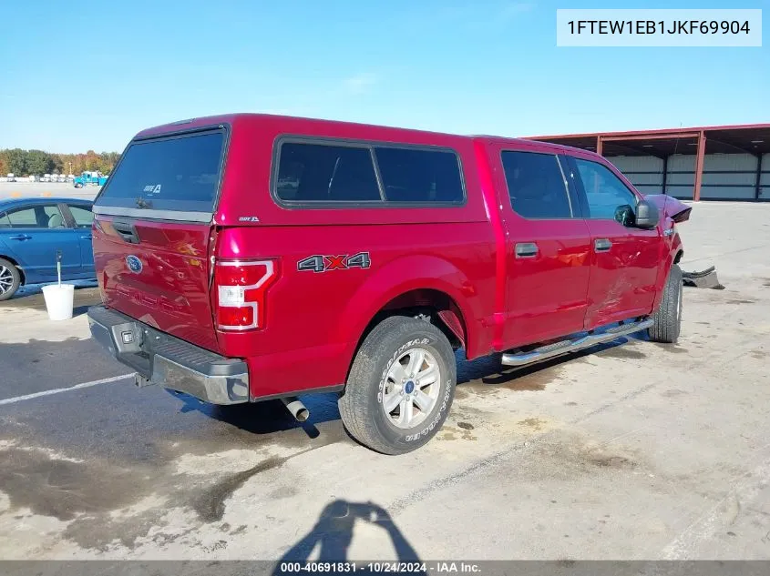 2018 Ford F-150 Xlt VIN: 1FTEW1EB1JKF69904 Lot: 40691831