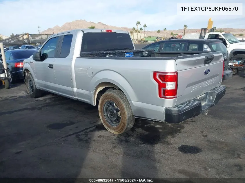 2018 Ford F-150 Xl VIN: 1FTEX1CP8JKF06570 Lot: 40692047