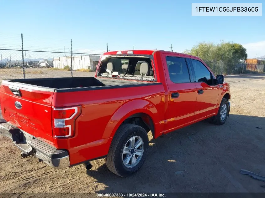 2018 Ford F-150 Xlt VIN: 1FTEW1C56JFB33605 Lot: 40697333