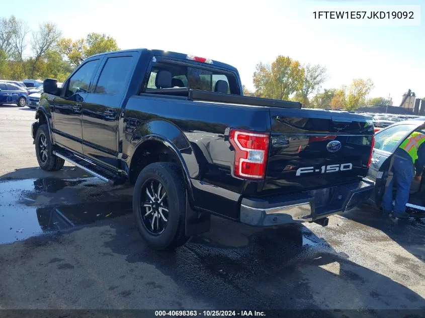 2018 Ford F-150 Lariat VIN: 1FTEW1E57JKD19092 Lot: 40698363