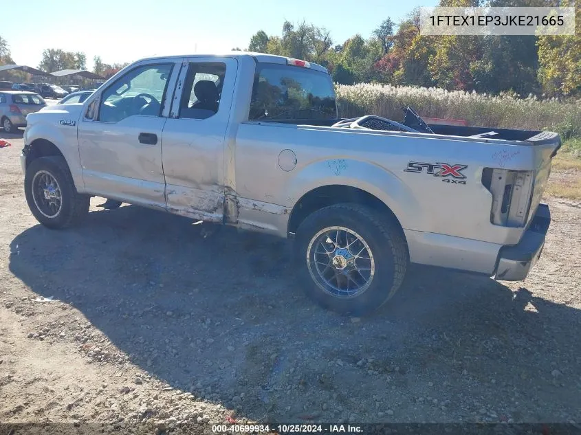 2018 Ford F-150 Xl VIN: 1FTEX1EP3JKE21665 Lot: 40699934