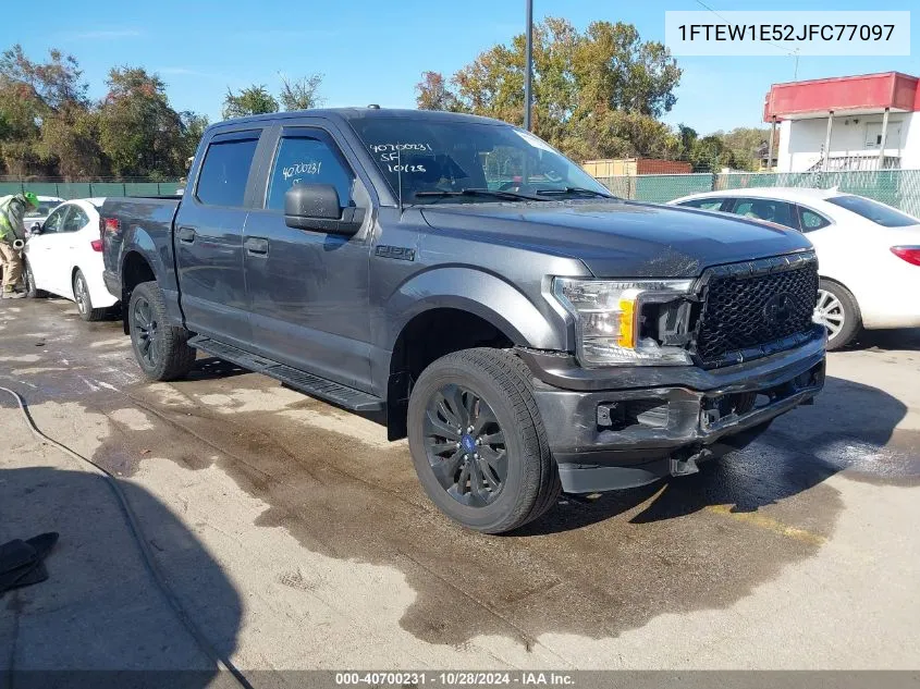 2018 Ford F-150 Xl VIN: 1FTEW1E52JFC77097 Lot: 40700231