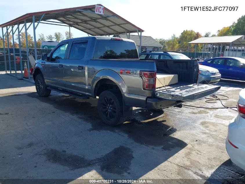 2018 Ford F-150 Xl VIN: 1FTEW1E52JFC77097 Lot: 40700231