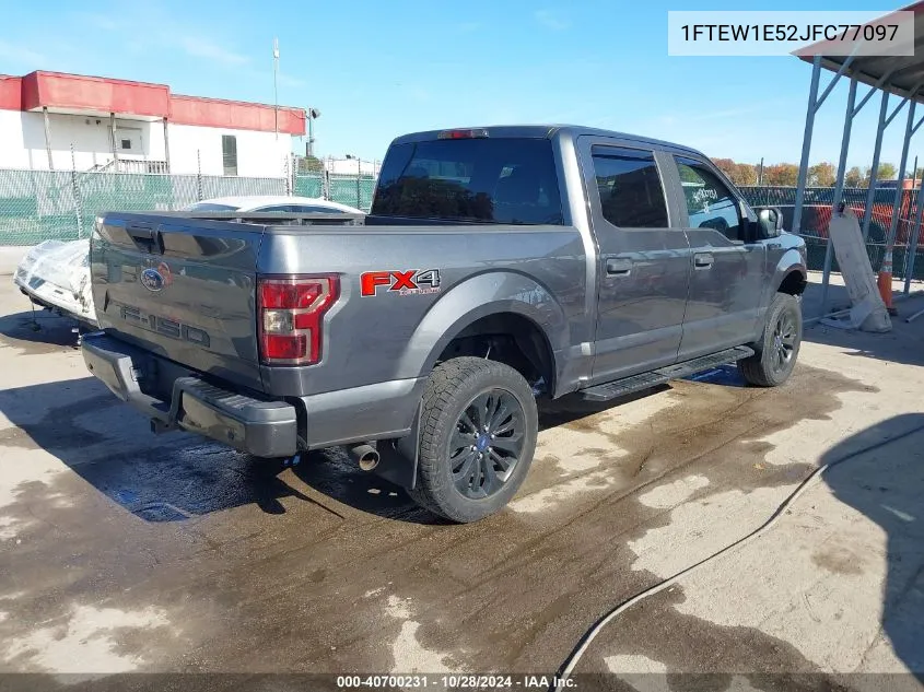 2018 Ford F-150 Xl VIN: 1FTEW1E52JFC77097 Lot: 40700231