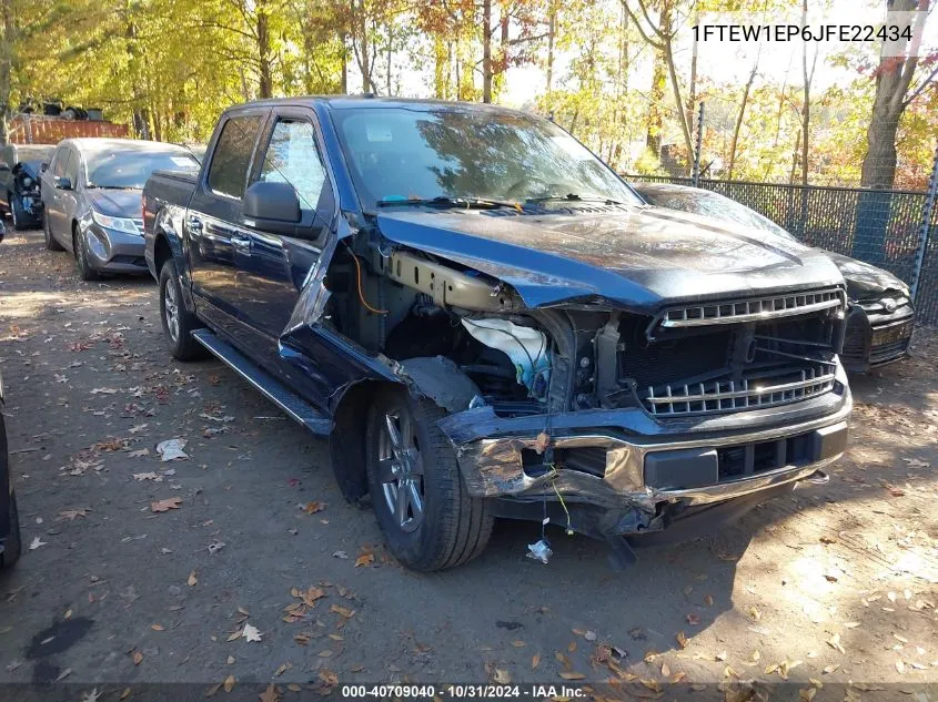 2018 Ford F-150 Xlt VIN: 1FTEW1EP6JFE22434 Lot: 40709040