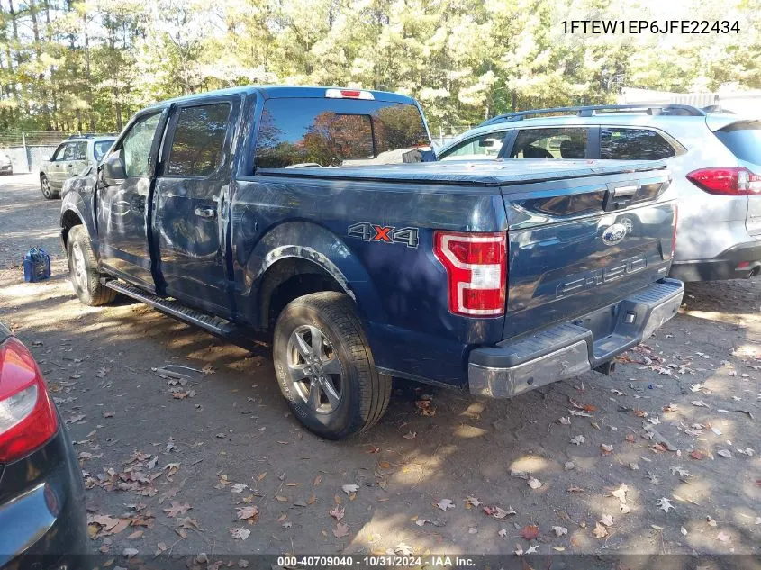 2018 Ford F-150 Xlt VIN: 1FTEW1EP6JFE22434 Lot: 40709040