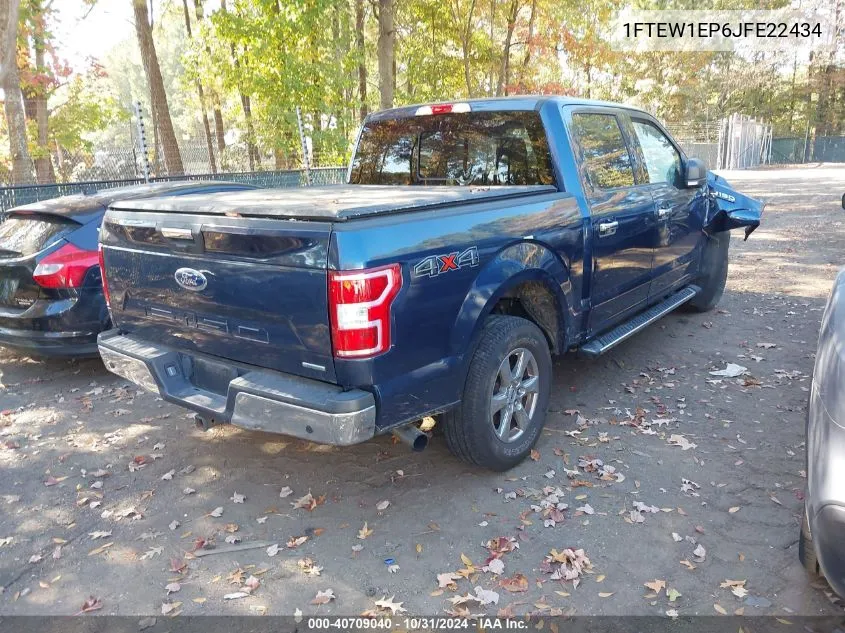 2018 Ford F-150 Xlt VIN: 1FTEW1EP6JFE22434 Lot: 40709040