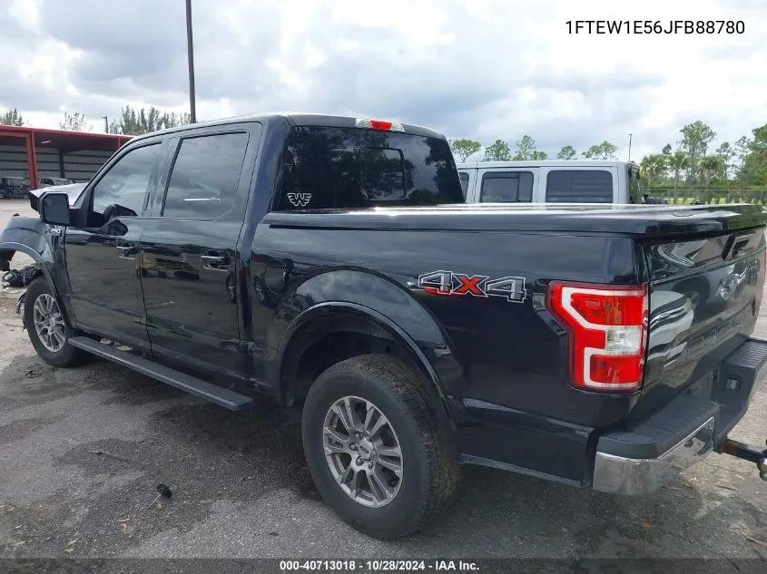 2018 Ford F-150 Lariat VIN: 1FTEW1E56JFB88780 Lot: 40713018