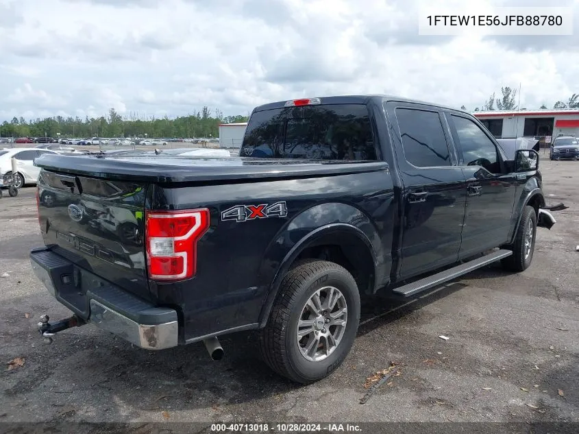 2018 Ford F-150 Lariat VIN: 1FTEW1E56JFB88780 Lot: 40713018