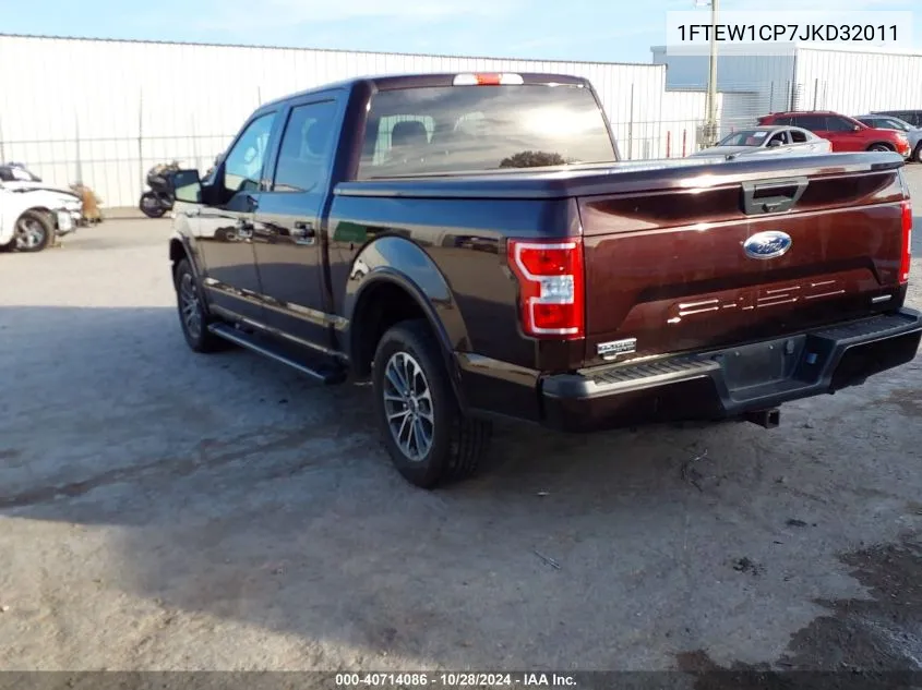 2018 Ford F-150 Xlt VIN: 1FTEW1CP7JKD32011 Lot: 40714086