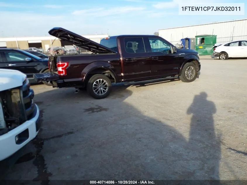 2018 Ford F-150 Xlt VIN: 1FTEW1CP7JKD32011 Lot: 40714086