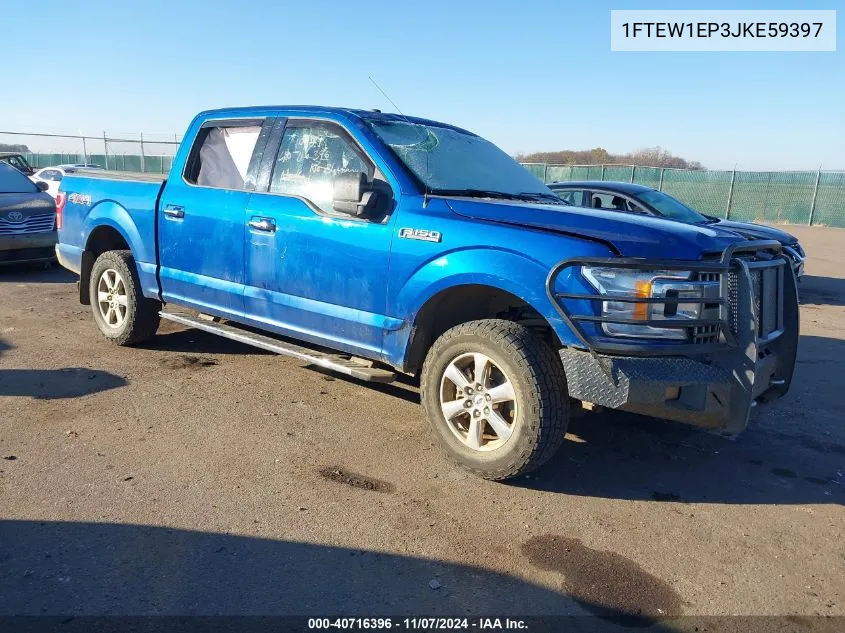 2018 Ford F-150 Xlt VIN: 1FTEW1EP3JKE59397 Lot: 40716396