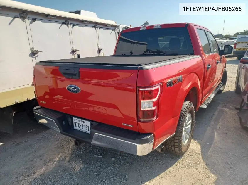 2018 Ford F150 Supercrew VIN: 1FTEW1EP4JFB05266 Lot: 40727777