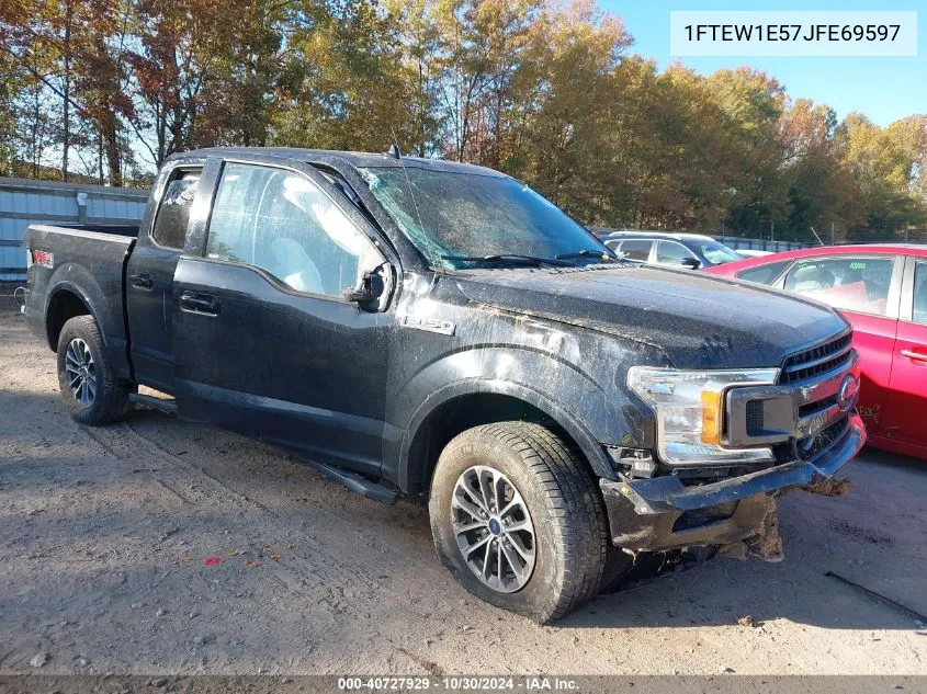 2018 Ford F-150 Xlt VIN: 1FTEW1E57JFE69597 Lot: 40727929