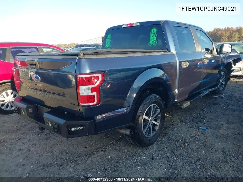 2018 Ford F-150 Xl VIN: 1FTEW1CP0JKC49021 Lot: 40732908