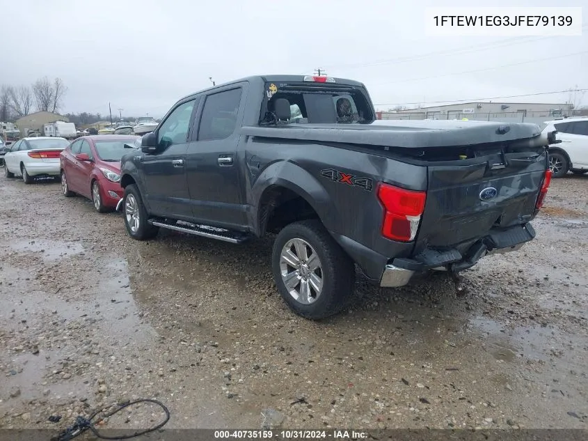 2018 Ford F-150 Xlt VIN: 1FTEW1EG3JFE79139 Lot: 40735159