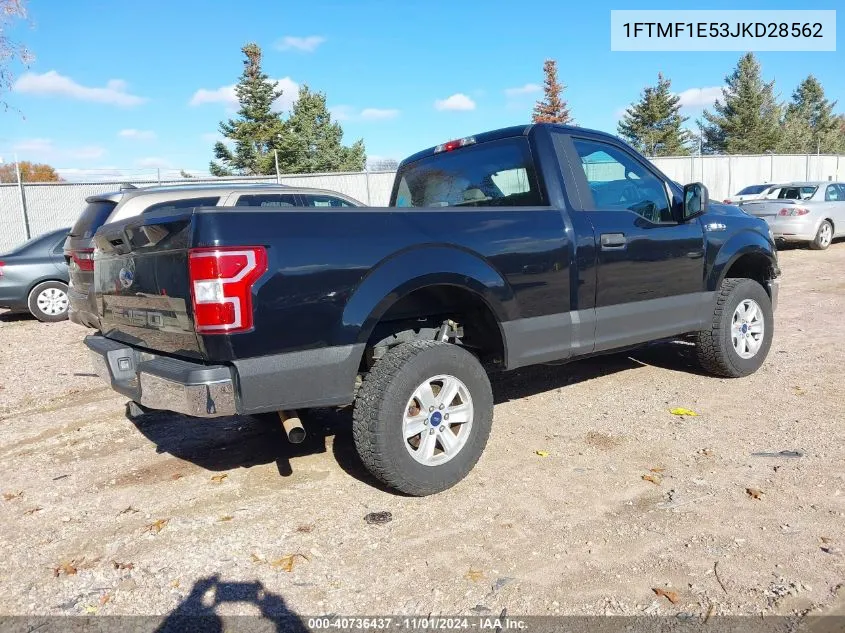 2018 Ford F-150 Xl VIN: 1FTMF1E53JKD28562 Lot: 40736437