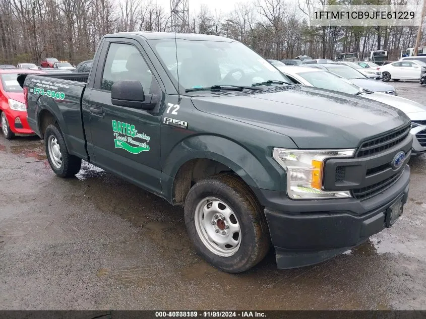 2018 Ford F-150 Xl VIN: 1FTMF1CB9JFE61229 Lot: 40738189