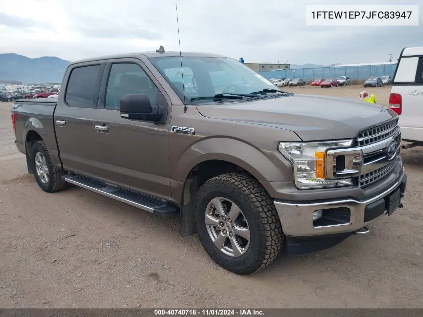 2018 Ford F-150 Xlt VIN: 1FTEW1EP7JFC83947 Lot: 40740718