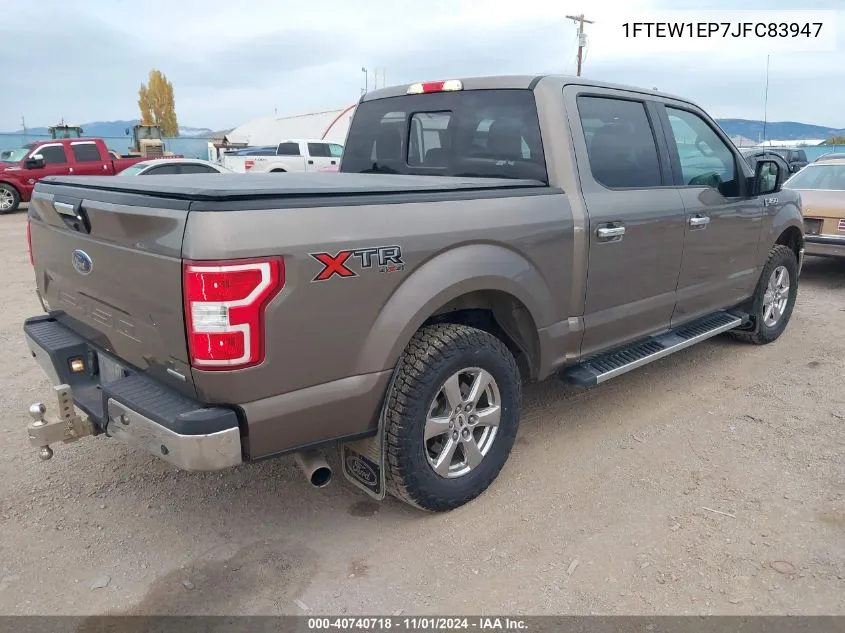 2018 Ford F-150 Xlt VIN: 1FTEW1EP7JFC83947 Lot: 40740718