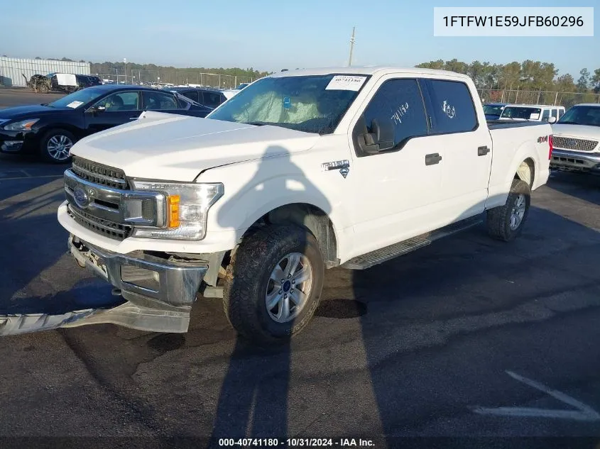 2018 Ford F-150 Xlt VIN: 1FTFW1E59JFB60296 Lot: 40741180