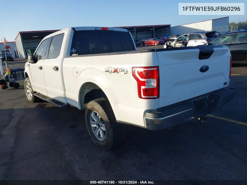 2018 Ford F-150 Xlt VIN: 1FTFW1E59JFB60296 Lot: 40741180