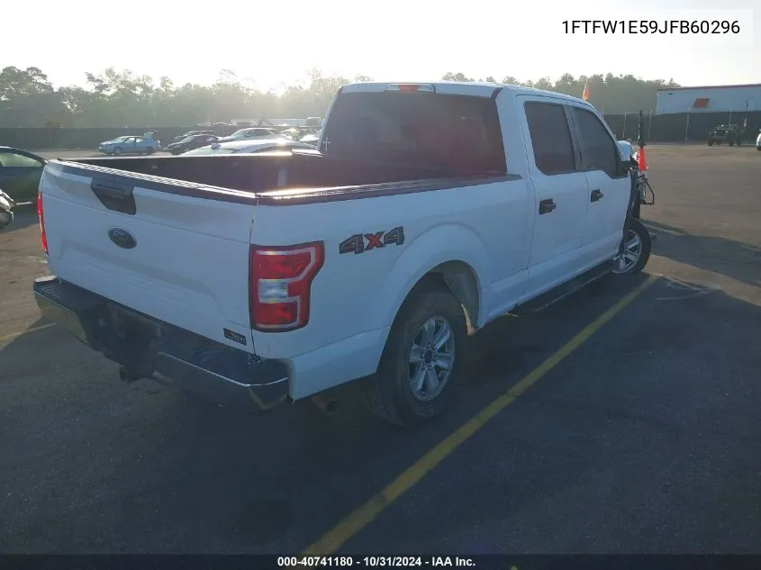 2018 Ford F-150 Xlt VIN: 1FTFW1E59JFB60296 Lot: 40741180