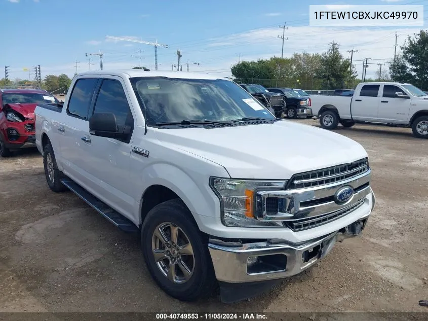 2018 Ford F-150 Xlt VIN: 1FTEW1CBXJKC49970 Lot: 40749553