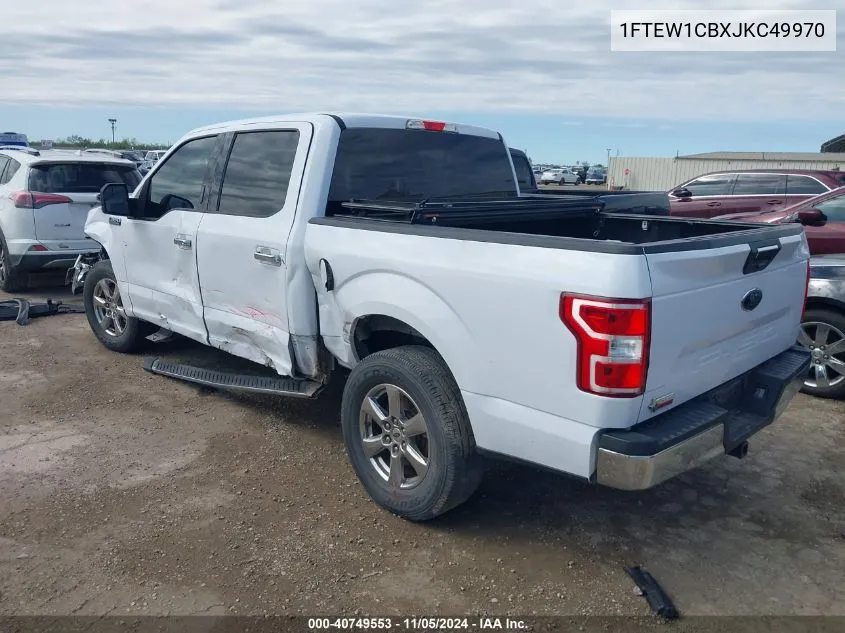 2018 Ford F-150 Xlt VIN: 1FTEW1CBXJKC49970 Lot: 40749553