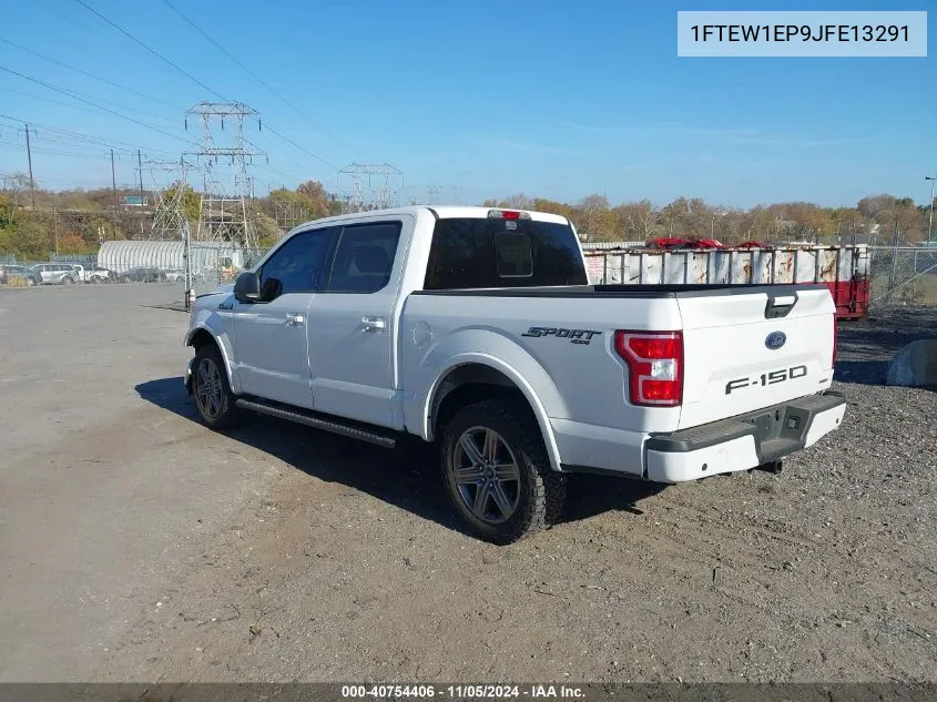 2018 Ford F-150 Xlt VIN: 1FTEW1EP9JFE13291 Lot: 40754406