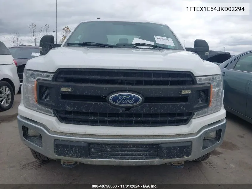 2018 Ford F-150 Xl VIN: 1FTEX1E54JKD02294 Lot: 40756663