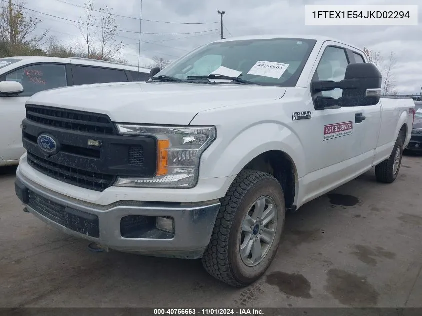 2018 Ford F-150 Xl VIN: 1FTEX1E54JKD02294 Lot: 40756663