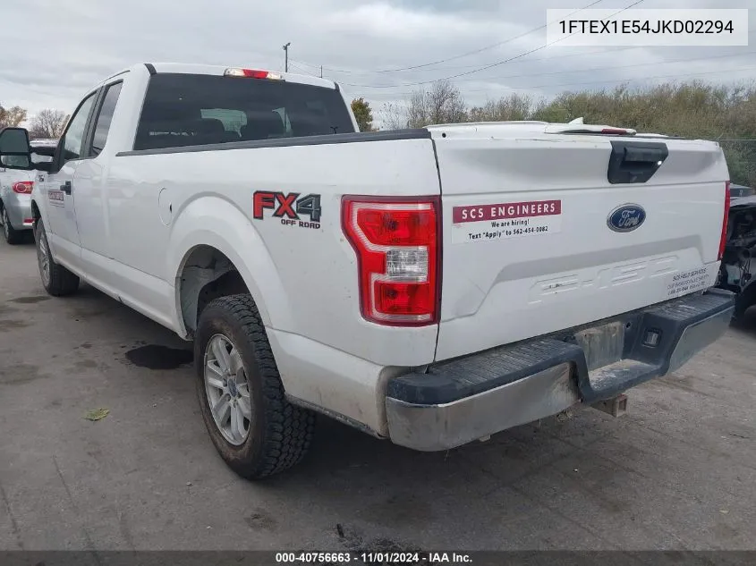 2018 Ford F-150 Xl VIN: 1FTEX1E54JKD02294 Lot: 40756663