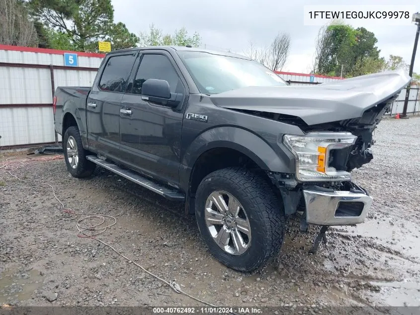 2018 Ford F-150 Xlt VIN: 1FTEW1EG0JKC99978 Lot: 40762492