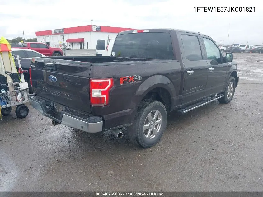 2018 Ford F-150 Xlt VIN: 1FTEW1E57JKC01821 Lot: 40765036