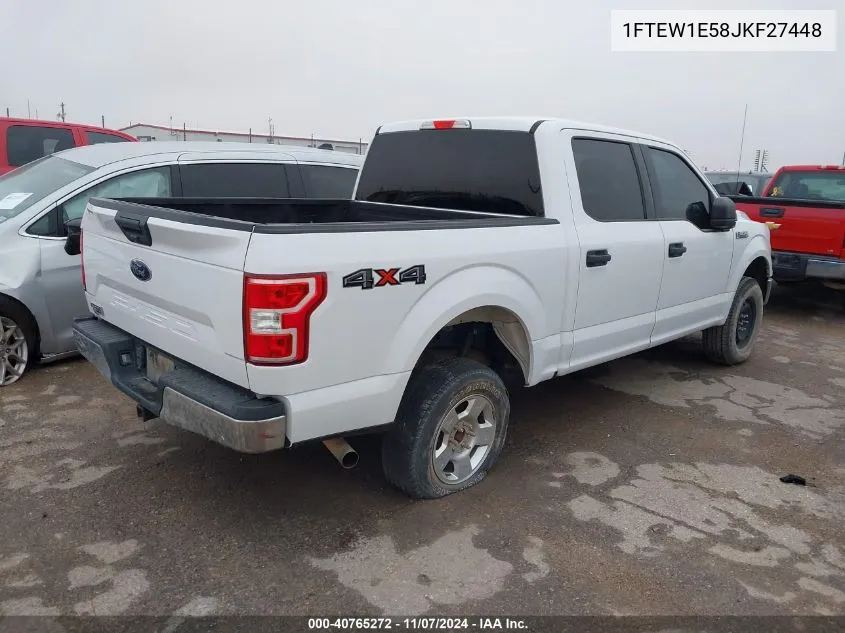 2018 Ford F-150 Xlt VIN: 1FTEW1E58JKF27448 Lot: 40765272