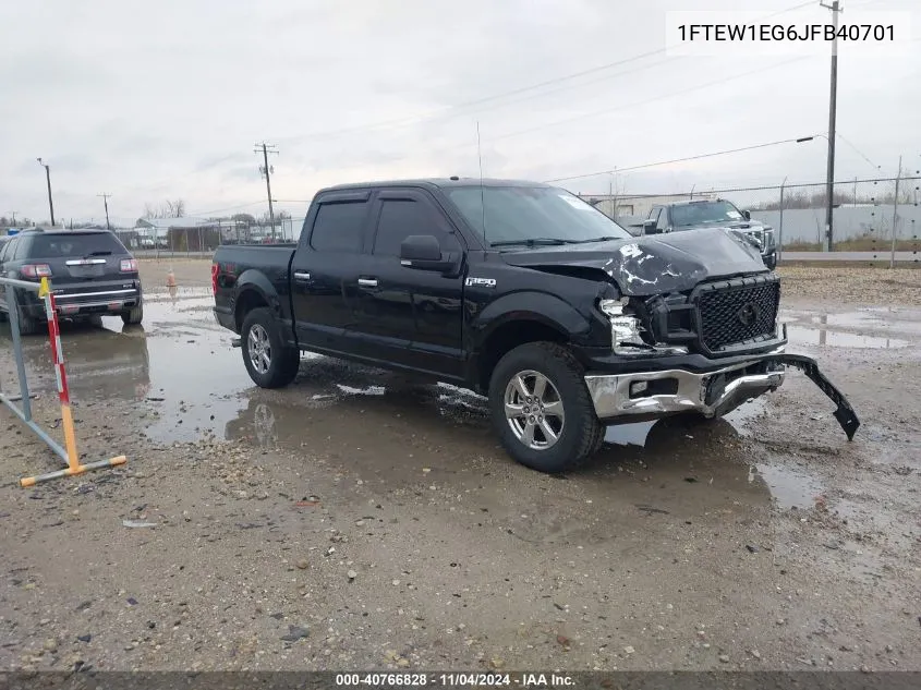 2018 Ford F-150 Xlt VIN: 1FTEW1EG6JFB40701 Lot: 40766828