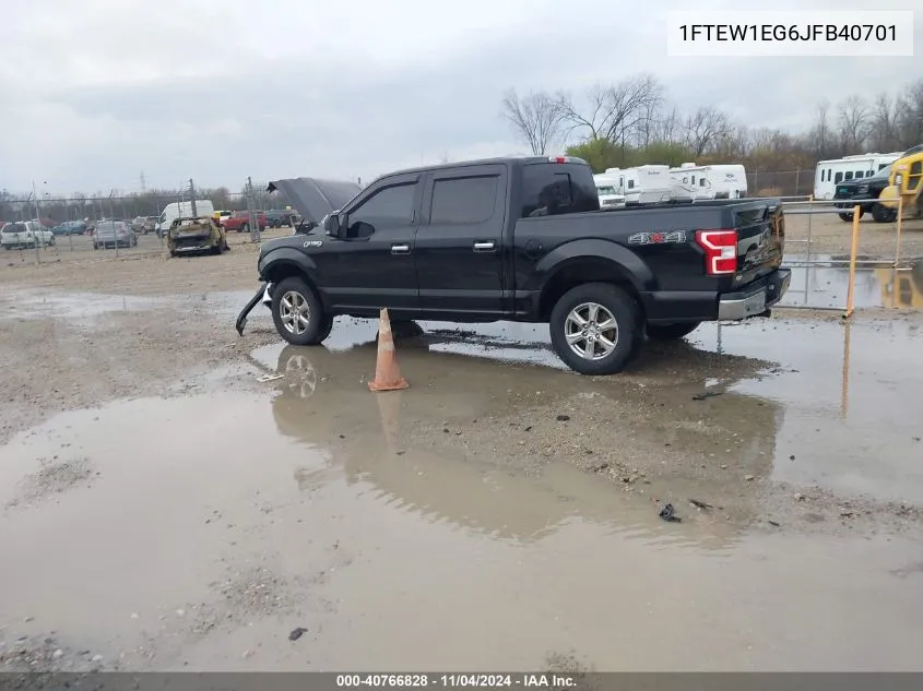 2018 Ford F-150 Xlt VIN: 1FTEW1EG6JFB40701 Lot: 40766828