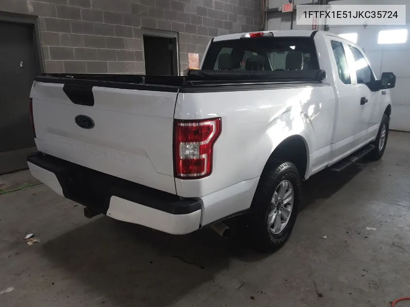 2018 Ford F-150 Xl VIN: 1FTFX1E51JKC35724 Lot: 40768305